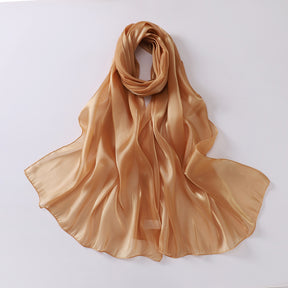OGS01  Plain Glossy Organza Silky-Look Hijab