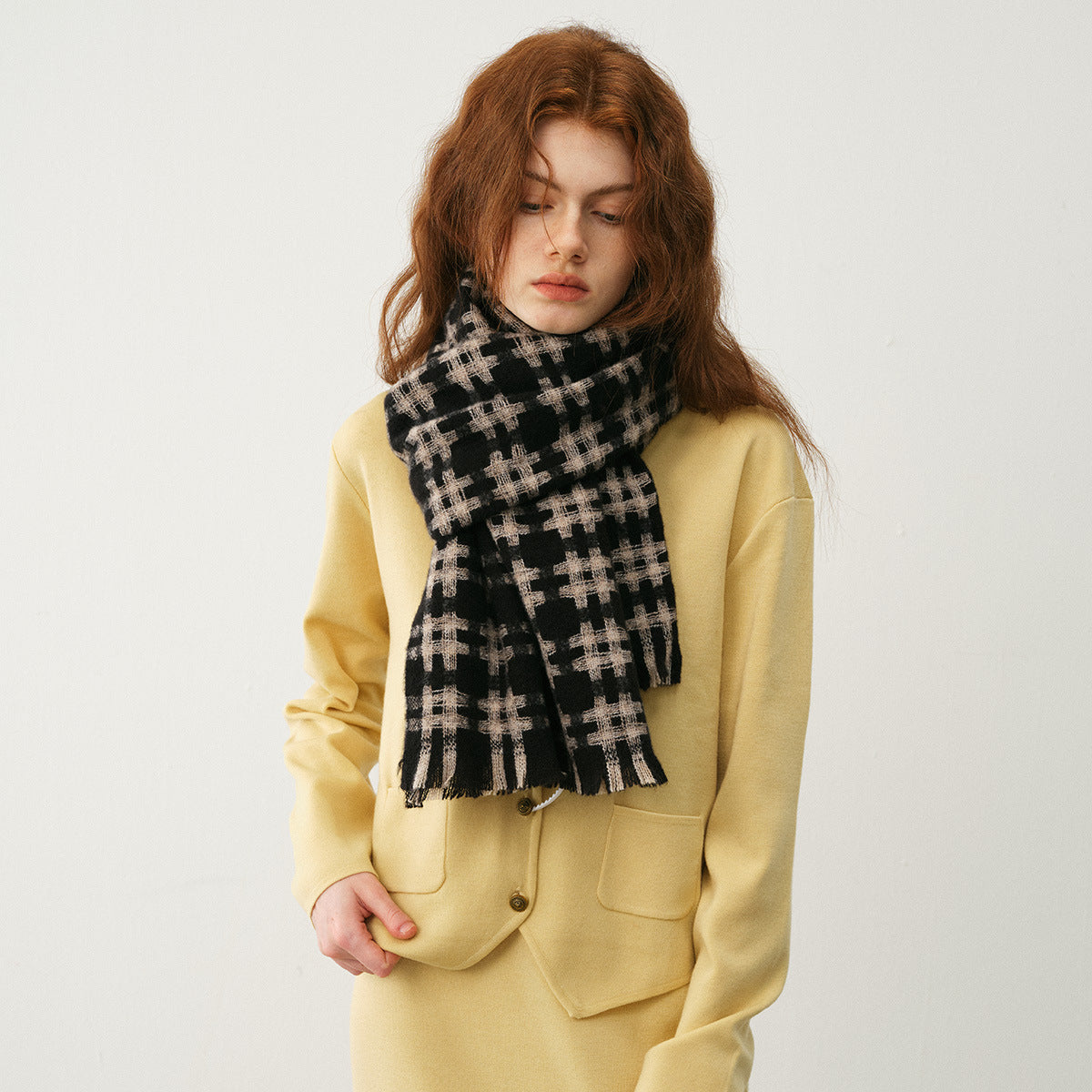 TLQHZZ-119 plaid winter scarf