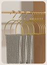 Gold semicircular hanger
