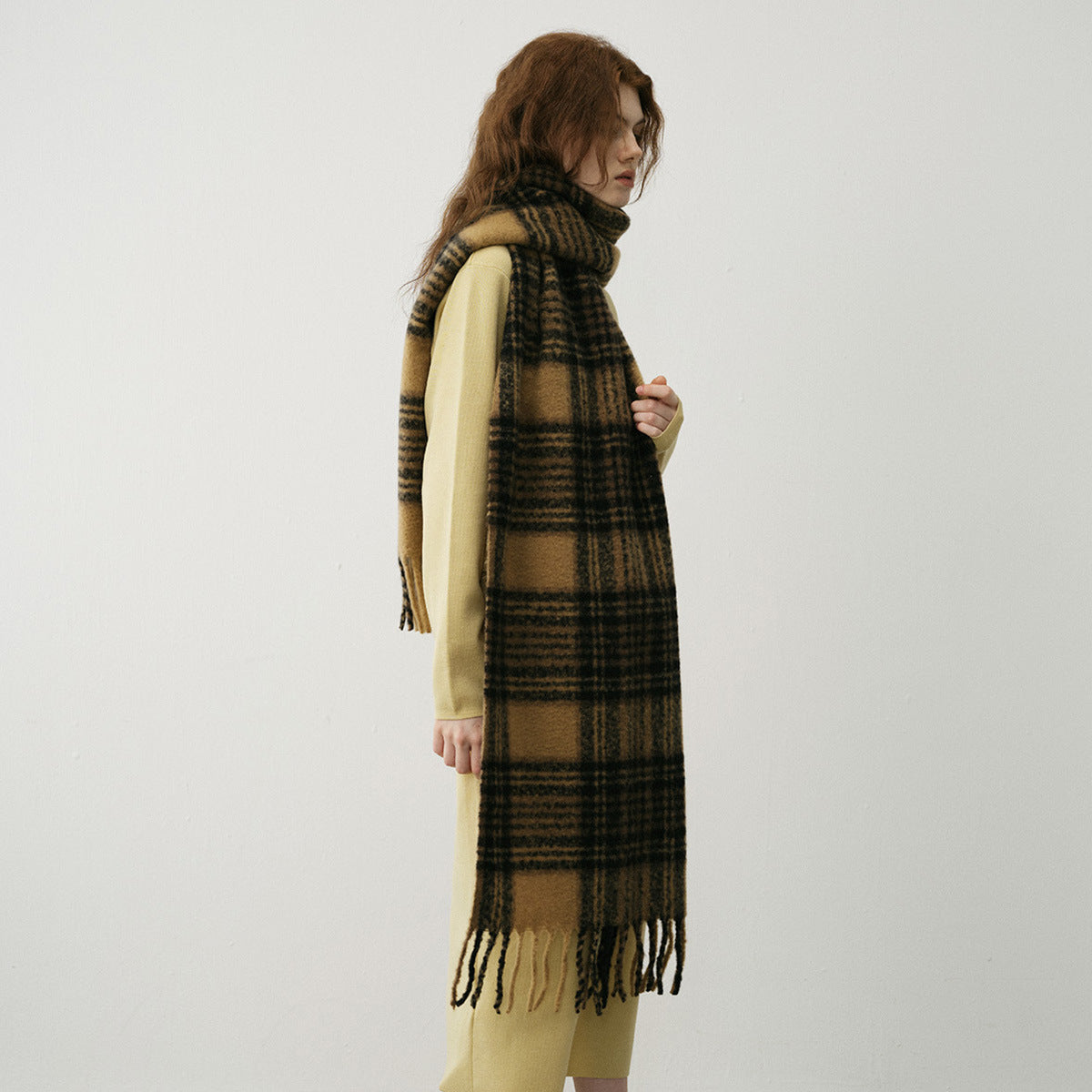 TLQHZZ-109 plaid thick winter scarf