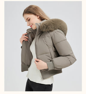 523  Women's Short Slim Winter Cotton-Padded Jacket Coat