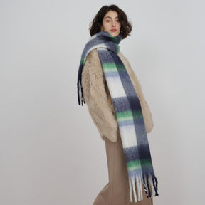 TLQHZZ-096 Color plaid winter scarf