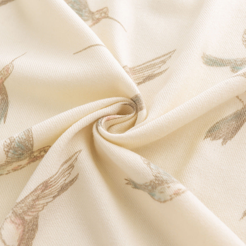 FH23-5427 bird printed winter scarf