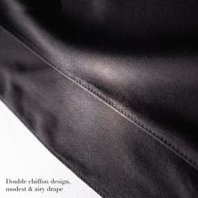 A2  Plain Double-Layer Chiffon Rhinestone One-Piece Hijab