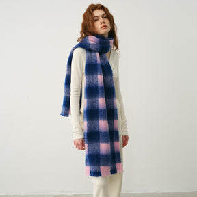 TLQHZZ-112 Checkerboard grid winter scarf