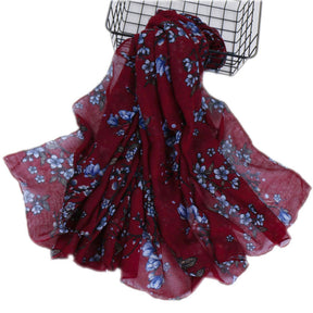 VS140 printed voile hijab scarf