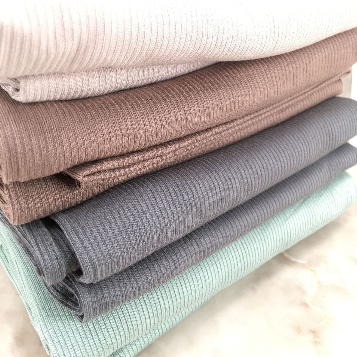 HY017  Plain Bamboo Fiber Ribbed Jersey Hijab