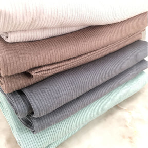 HY017  Plain Bamboo Fiber Ribbed Jersey Hijab