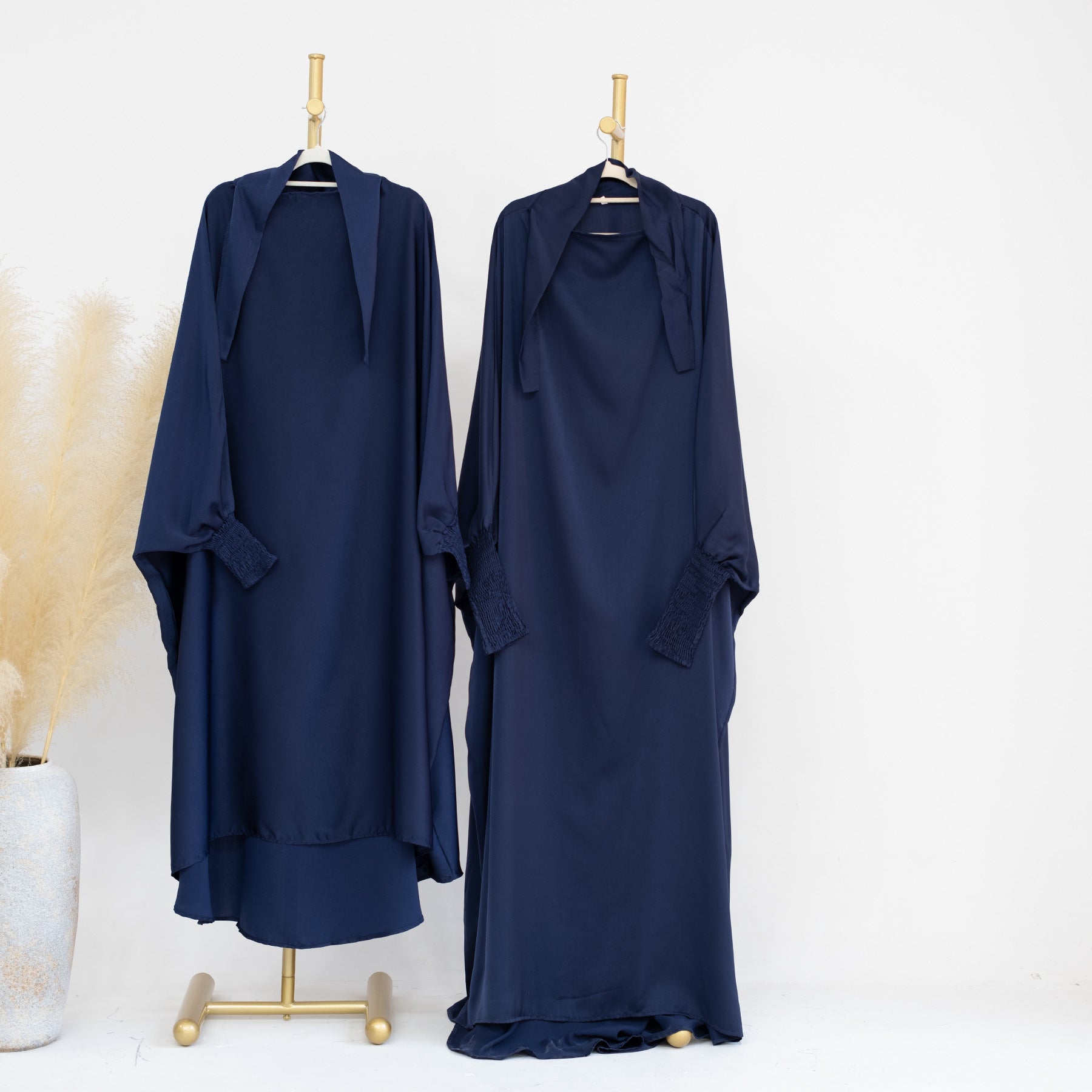 535  Plain Large Swing Abaya Matching Family Dress