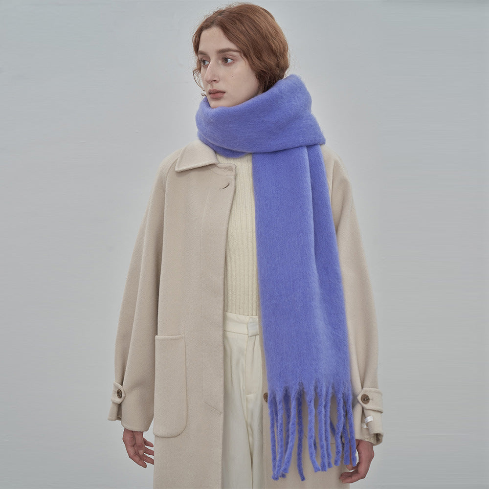 TLQHZZ-075 plain thick winter scarf