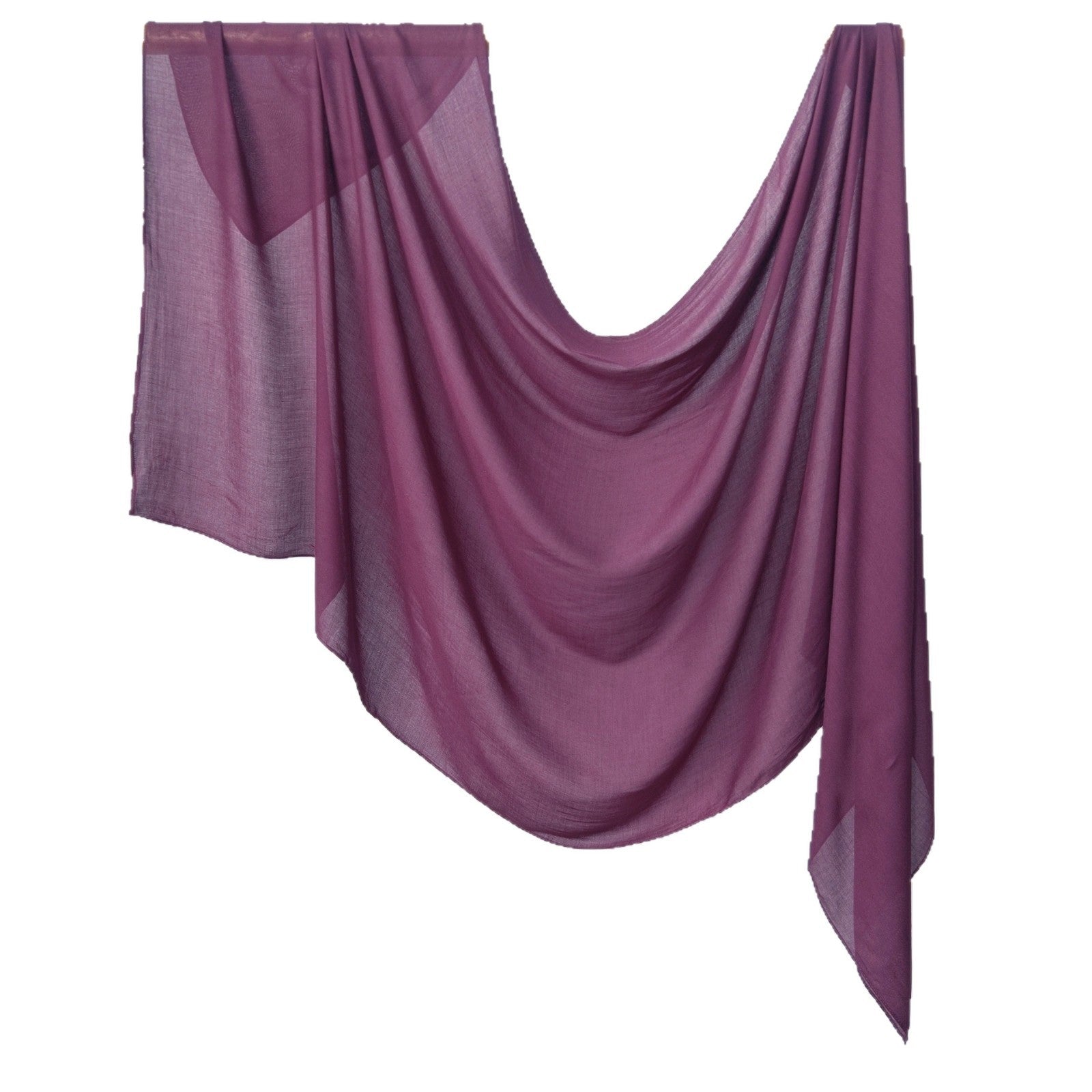 WJ002  30S Modal Breathable Plain Single Stitch Hijab