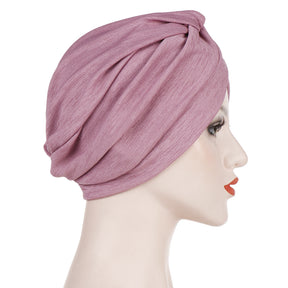 TJM-前后一针 plain hijab turban hat