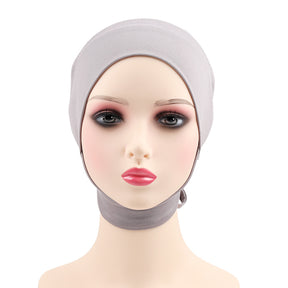 DZM-14 Milk Silk Elastic Collar Hat Middle East Malaysia Indonesia Fashion Solid Color Bottom Small Hat Ethnic Hat