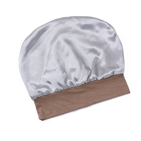 TJ095 premium plain cotton satin Lined under cap