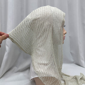 QK685 Exquisite Shiny Thread Diamond Hollow-out Muslim Hijab cap