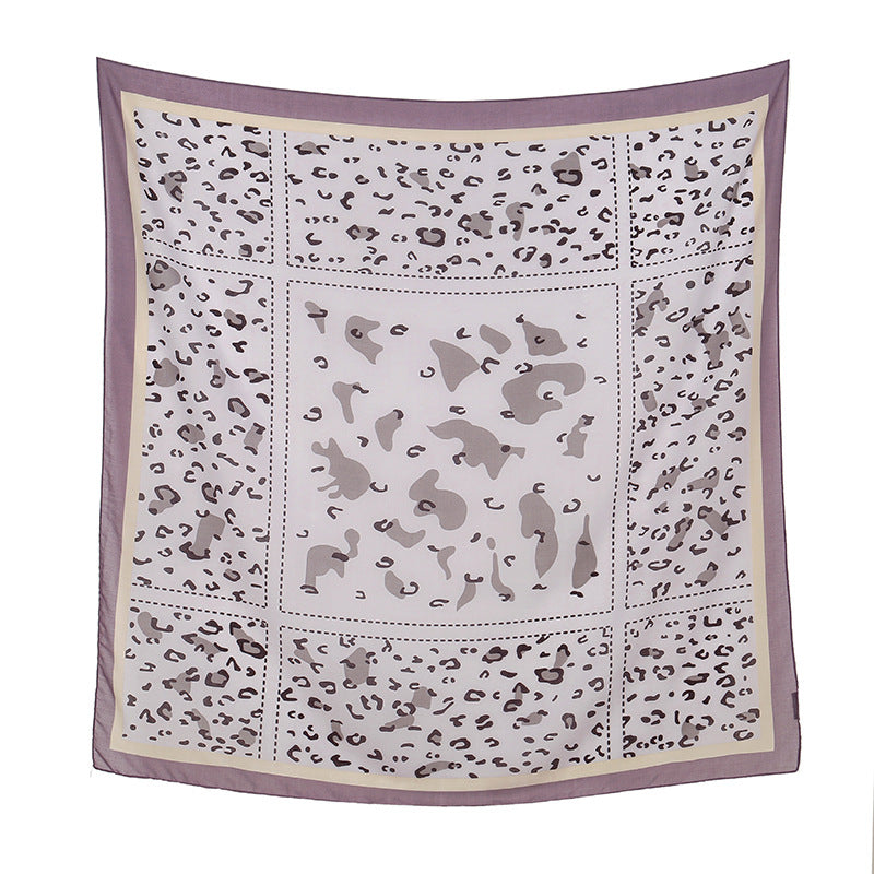 FJ856  110*110 floral print scarf