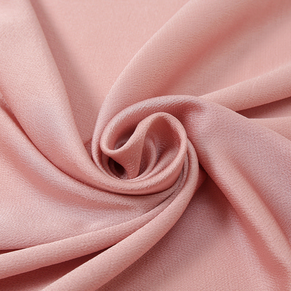 YW203 plain bubble satin hijab