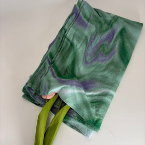 JB099  Mercerized Cotton Double Sided Watercolor Marble Print Long Hijab