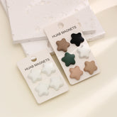 GR0631  Star-shaped magnetic silk scarf fixing buckle 51 colors available