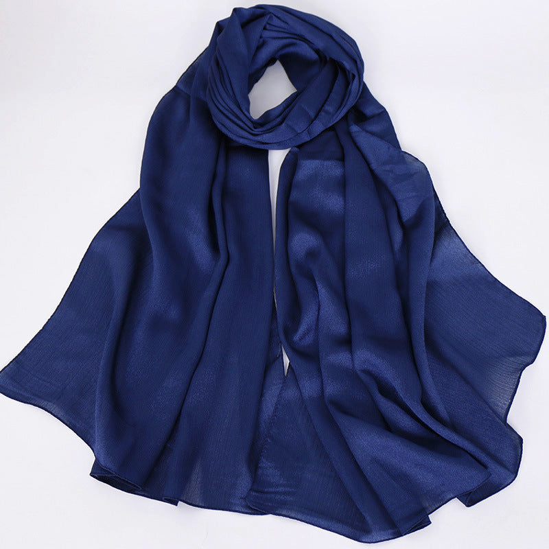 YW94 satin silk plain hijab