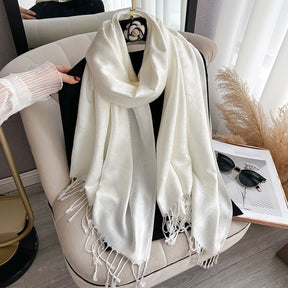ZM001  Cashew Print Faux Cashmere Double-Sided Autumn Winter Scarf