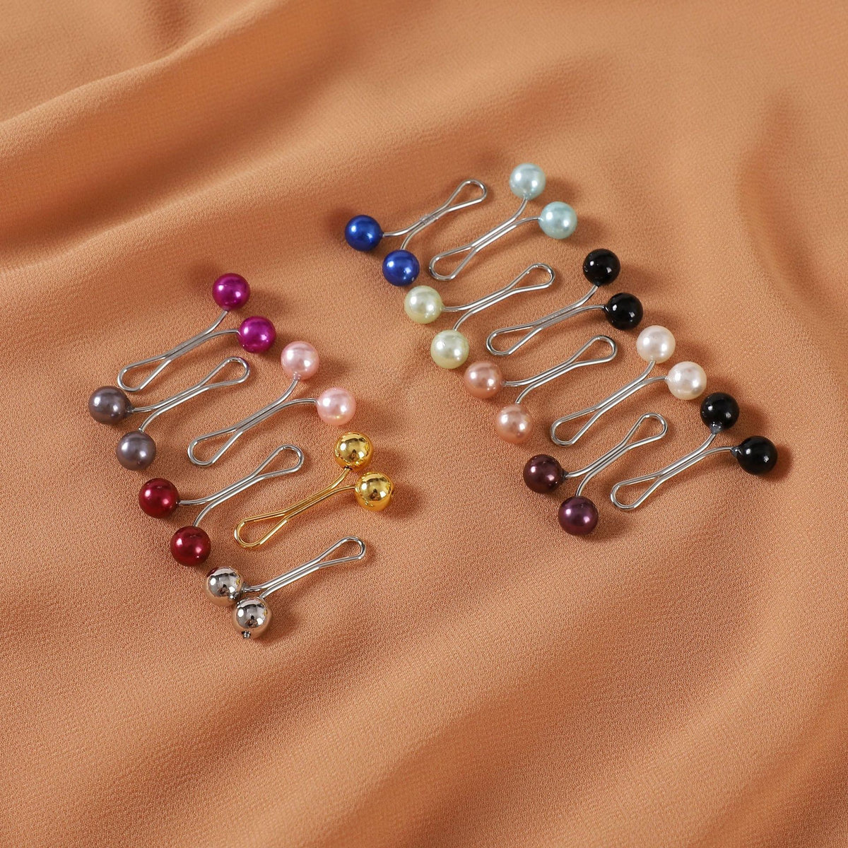 DGUXJ  Minimalist Multicolor Pearl Clip Fashion Accessory U-Shaped Pin