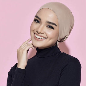 TJ010  under cap with inner layer instant hijab