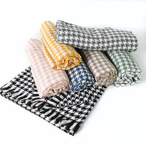 SW-20210223 Houndstooth winter scarf