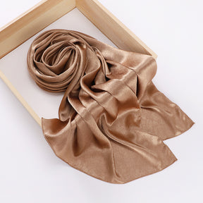 MSL312 plain satin silk hijab