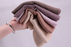 WJ002  30S Modal Breathable Plain Single Stitch Hijab