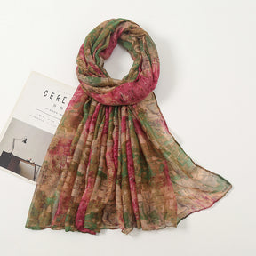 VS521 printed voile hijab scarf