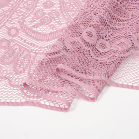 VE160  Plain Polyester Water Wave Cutout Lace Fringe Hijab