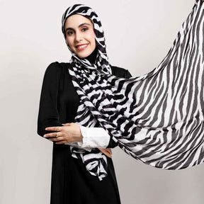 MD1-3 Printed double stitch long scarf soft and breathable hijab pattern collection