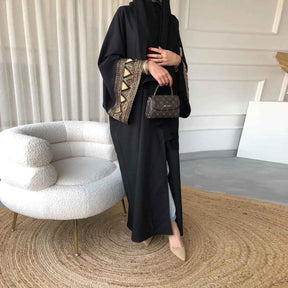 F418  Fashionable outerwear embroidered abaya