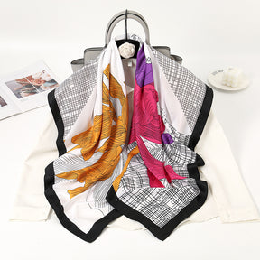 FJ458 110*110 printed hijab kerchief scarf