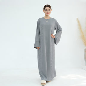 LR912  Fall/Winter Thickened Polyester-Spandex Knit Sweater Dress