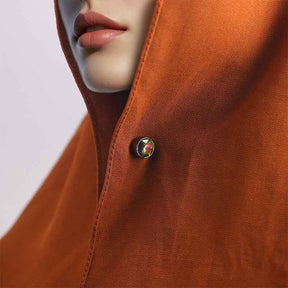 C-1045  Elegant Strong Magnetic Clasp Set with Colored Diamonds