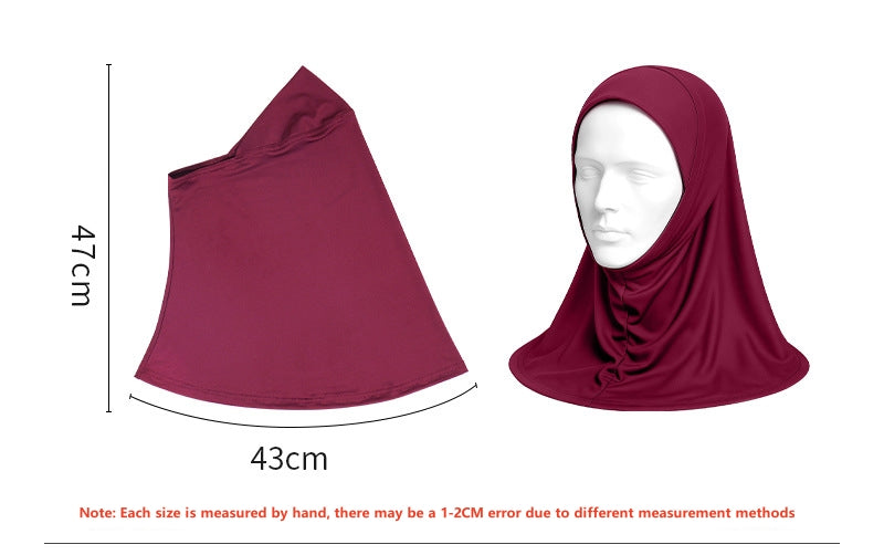 GT002 Solid color high elastic hijab cap