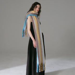 TLQHZZ-087 Vertical stripe winter scarf