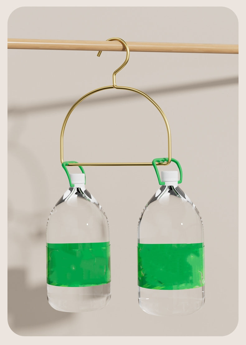 5+6740  Gold-Tone Hanging Metal Garment Hanger - MOQ:10pcs