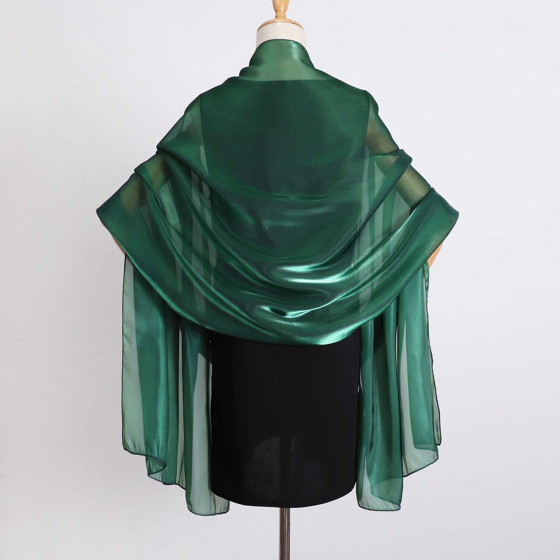 OGS01  Plain Glossy Organza Silky-Look Hijab