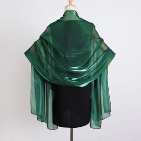 OGS01  Plain Glossy Organza Silky-Look Hijab