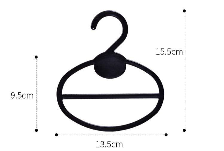 5508#13CM  Scarf rack hanger clothing store display scarf circle plastic scarf towel clothes hook thick storage rack