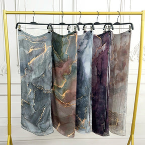 WJ002  Modal printed muslin scarf