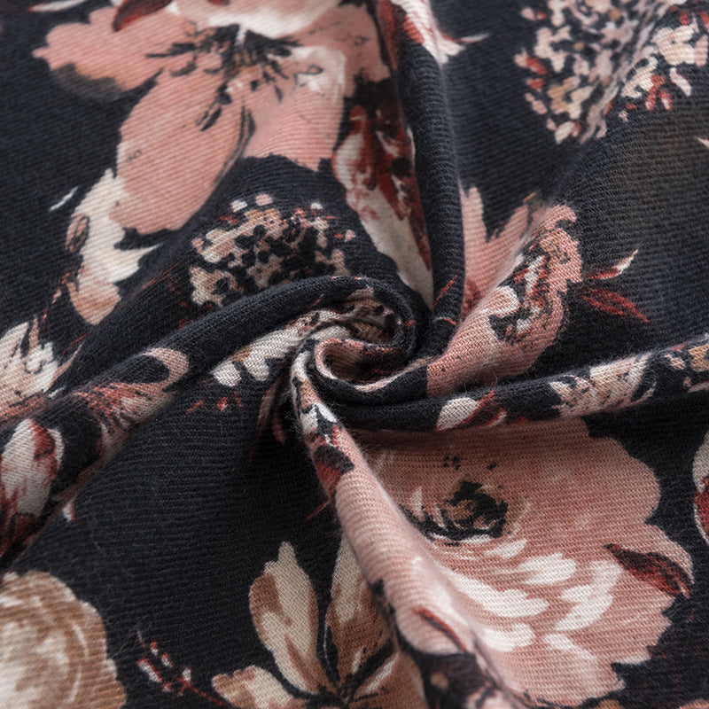 FH23-5408 Floral print winter scarf