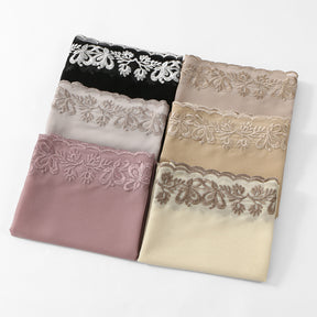 VE139  Stylish Butterfly Embroidered Chiffon Hijab