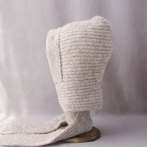 QD5-124  Fall Winter Thickened Faux Cashmere Hijab Cap