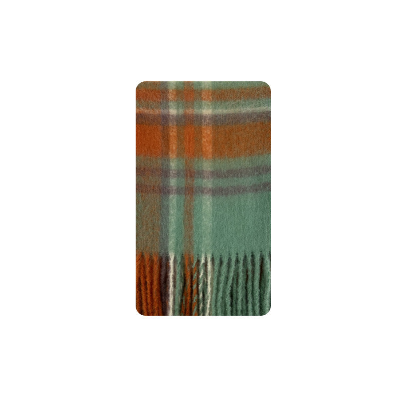 TLQHZZ-080 plaid stripe winter scarf