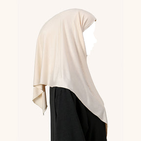 SW021   Plain Mercerized Cotton Instant Hijab