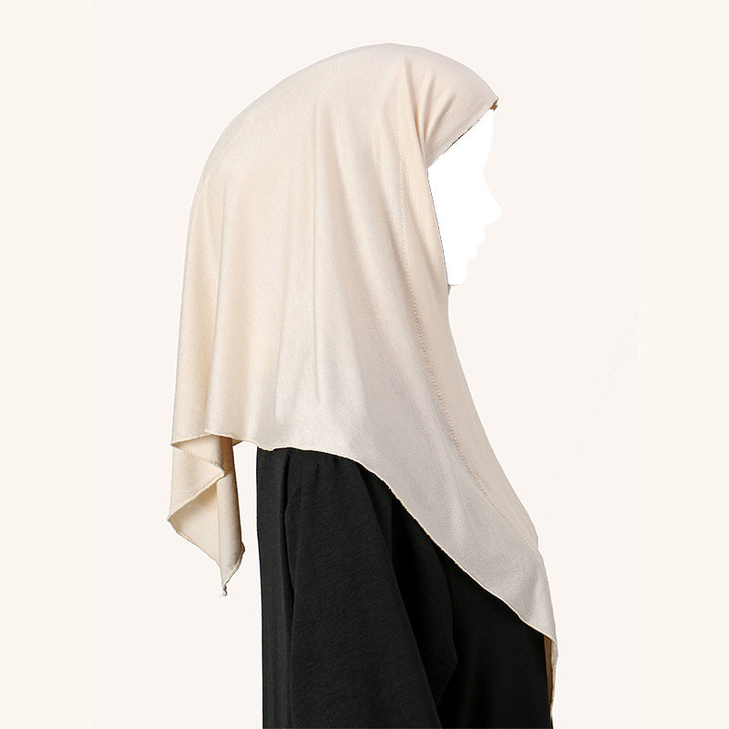 SW021   Plain Mercerized Cotton Instant Hijab